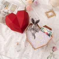 Valentinstag Mode Herzform Kunststoff Hochzeit Zubehör Für Geschenkverpackungen 1 Stück sku image 2