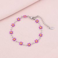 Basic Flower Stainless Steel 18K Gold Plated None Bracelets In Bulk sku image 8