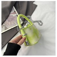 Frau Mini Pu-Leder Wolken Marmor Strassenmode Reißverschluss Handtasche main image 3