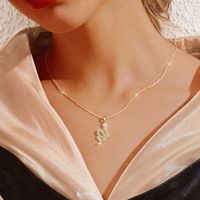 Copper Simple Style Classic Style Snake Pendant Necklace main image 1