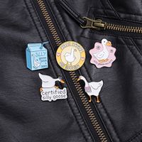 Simple Style Classic Style Letter Alloy Stamping Stoving Varnish Women's Brooches main image 2
