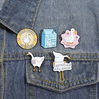 Simple Style Classic Style Letter Alloy Stamping Stoving Varnish Women's Brooches main image 1