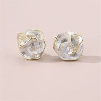 1 Paar IG-Stil Elegant Süss Irregulär Herzform Blume Inlay Sterling Silber Künstliche Perlen Tropfenohrringe Ohrstecker sku image 2