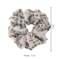 Women's Chinoiserie Romantic Artistic Chinese Character Cloth Printing Hair Tie main image 2