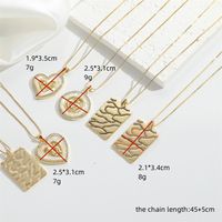 Copper 14K Gold Plated Modern Style Classic Style Commute Enamel Inlay Heart Shape Zircon Pendant Necklace main image 2