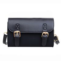 Women's Medium Pu Leather Solid Color Vintage Style Classic Style Flip Cover Crossbody Bag sku image 2