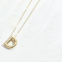Copper Modern Style Simple Style Commute Letter Pendant Necklace sku image 4