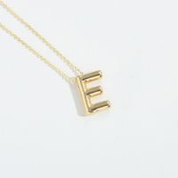 Copper Modern Style Simple Style Commute Letter Pendant Necklace sku image 5