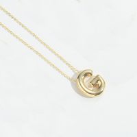 Copper Modern Style Simple Style Commute Letter Pendant Necklace sku image 7