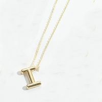 Copper Modern Style Simple Style Commute Letter Pendant Necklace sku image 9