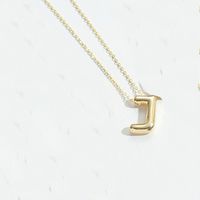 Copper Modern Style Simple Style Commute Letter Pendant Necklace sku image 10