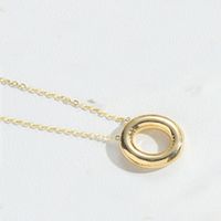 Copper Modern Style Simple Style Commute Letter Pendant Necklace sku image 15