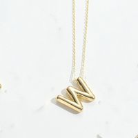 Copper Modern Style Simple Style Commute Letter Pendant Necklace sku image 23