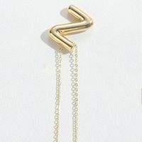 Copper Modern Style Simple Style Commute Letter Pendant Necklace sku image 26