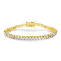 Le Cuivre Glamour Placage Incruster Couleur Unie Zircon Bracelet Tennis sku image 5