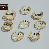 Hawaiian Modern Style Cool Style Geometric Solid Color Flower Alloy Wholesale Toe Rings main image 3