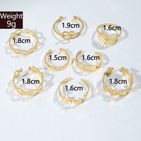 Hawaiian Modern Style Cool Style Geometric Solid Color Flower Alloy Wholesale Toe Rings main image 4