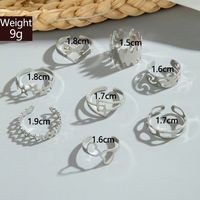 Hawaiian Modern Style Cool Style Geometric Solid Color Flower Alloy Wholesale Toe Rings main image 6