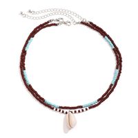 Wholesale Jewelry Simple Style Classic Style Color Block Alloy Seed Bead Beaded Layered Necklaces main image 7