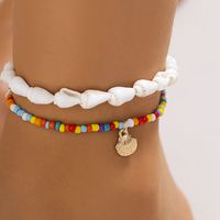 Simple Style Classic Style Solid Color Artificial Gemstones Plastic Resin Wholesale Anklet main image 6