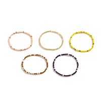 Simple Style Classic Style Solid Color Artificial Gemstones Plastic Resin Wholesale Anklet main image 4