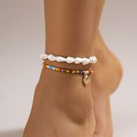 Simple Style Classic Style Solid Color Artificial Gemstones Plastic Resin Wholesale Anklet sku image 2