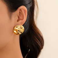 1 Pair Simple Style Classic Style Water Droplets Heart Shape Plating Iron Gold Plated Ear Studs sku image 5