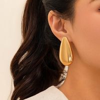 1 Pair Simple Style Classic Style Water Droplets Heart Shape Plating Iron Gold Plated Ear Studs sku image 10