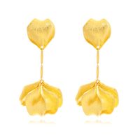 1 Pair IG Style Sweet Heart Shape Flower Plating Zinc Alloy Drop Earrings main image 1