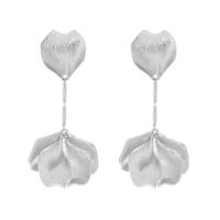 1 Pair IG Style Sweet Heart Shape Flower Plating Zinc Alloy Drop Earrings main image 4