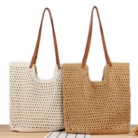 Women's Vacation Beach Solid Color Cotton Shopping Bags main image 5