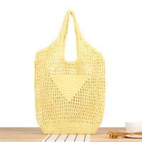 Women's Vintage Style Classic Style Solid Color Paper String Shopping Bags sku image 2
