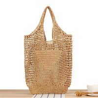 Women's Vintage Style Classic Style Solid Color Paper String Shopping Bags sku image 7