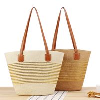 Women's Vacation Beach Solid Color Paper Shopping Bags main image 5