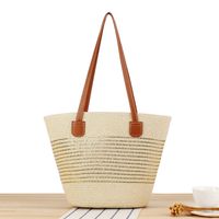 Women's Vacation Beach Solid Color Paper Shopping Bags sku image 4