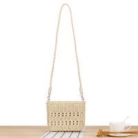 Women's Vacation Beach Solid Color Paper String Shopping Bags sku image 1