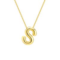 Copper Modern Style Simple Style Commute Letter Pendant Necklace sku image 19