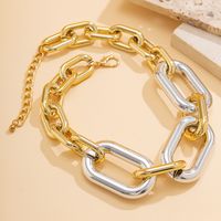 Wholesale Jewelry Exaggerated Punk Cool Style Geometric CCB Plating Necklace main image 4
