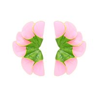 1 Pair IG Style Sweet Flower Enamel Zinc Alloy Ear Studs main image 4