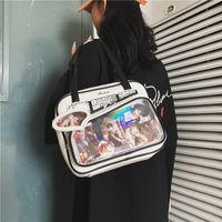 Femmes Moyen Faux Cuir Bloc De Couleur Vêtement De Rue Fil À Coudre Fermeture Éclair Sac Sous Les Bras main image 4