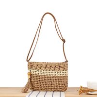 Women's Basic Vacation Solid Color Paper String Shopping Bags sku image 2