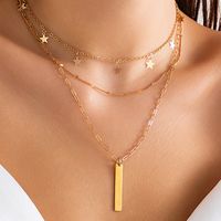 Wholesale Jewelry Lady Modern Style Classic Style Geometric Alloy Iron Copper Artificial Pearls Plating Inlay Pendant Necklace sku image 7