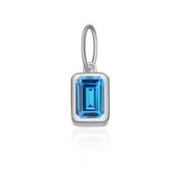 1 Piece 5*8mm Hole 5~5.9mm Sterling Silver Zircon 18K Gold Plated Rectangle Polished Pendant Chain Jump Ring sku image 11
