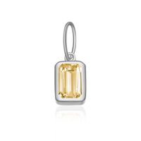 1 Piece 5*8mm Hole 5~5.9mm Sterling Silver Zircon 18K Gold Plated Rectangle Polished Pendant Chain Jump Ring sku image 13