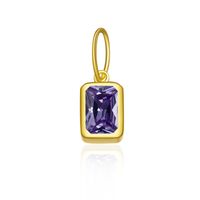 1 Piece 5*8mm Hole 5~5.9mm Sterling Silver Zircon 18K Gold Plated Rectangle Polished Pendant Chain Jump Ring sku image 16