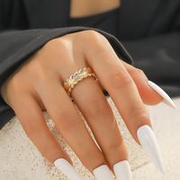 Korean Geometric Star Carved Bump Ring Wholesale Hello Jewelry sku image 5