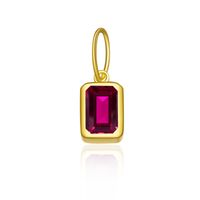 1 Piece 5*8mm Hole 5~5.9mm Sterling Silver Zircon 18K Gold Plated Rectangle Polished Pendant Chain Jump Ring sku image 21