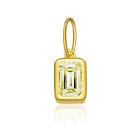 1 Piece 5*8mm Hole 5~5.9mm Sterling Silver Zircon 18K Gold Plated Rectangle Polished Pendant Chain Jump Ring sku image 22