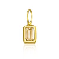 1 Piece 5*8mm Hole 5~5.9mm Sterling Silver Zircon 18K Gold Plated Rectangle Polished Pendant Chain Jump Ring sku image 25