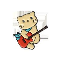 Cartoon Style Cute Cat Zinc Alloy Plating Unisex Brooches sku image 1